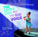 book cover for The Little Girl with the Big Voice