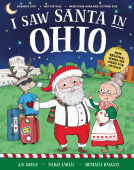 book cover for I Saw Santa in Ohio