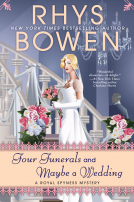 book cover for Four Funerals and Maybe a Wedding