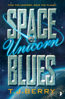 book cover for Space Unicorn Blues