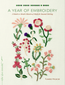 book cover for A Year of Embroidery