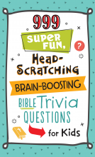 book cover for 999 Super Fun, Head-Scratching, Brain-Boosting Bible Trivia Questions for Kids