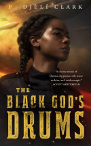book cover for The Black God's Drums