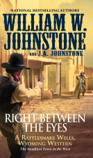 book cover for Right between the Eyes