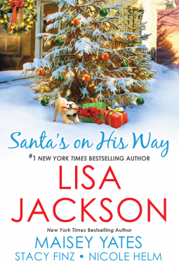 book cover for Santa's on His Way