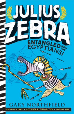 book cover for Julius Zebra: Entangled with the Egyptians!