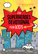 book cover for The Superheroes Devotional for Kids