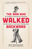 book cover for The Man Who Walked Backward