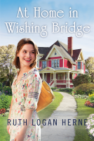 book cover for At Home in Wishing Bridge