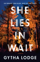 book cover for She Lies in Wait