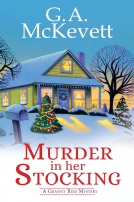 book cover for Murder in Her Stocking