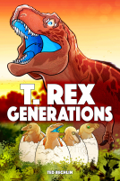 book cover for T. rex Generations