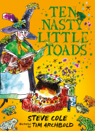 book cover for Ten Nasty Little Toads
