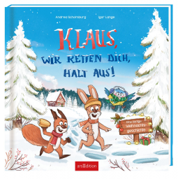 Buchcover für Klaus, wir retten dich, halt aus!