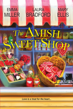 book cover for The Amish Sweet Shop