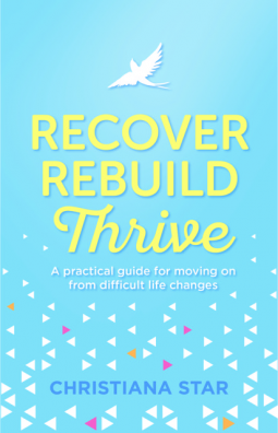 book cover for Recover, Rebuild, Thrive: A practical guide for moving on from difficult life changes
