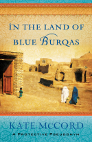 book cover for In the Land of Blue Burqas