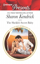 book cover for The Sheikh's Secret Baby