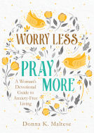 book cover for Worry Less, Pray More