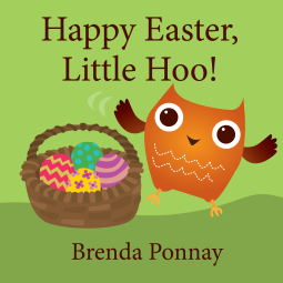 book cover for Happy Easter Little Hoo