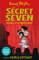 book cover for The Secret Seven: Mystery of the Theatre Ghost