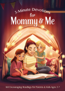 book cover for 3-Minute Devotions for Mommy and Me