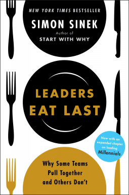 book cover for Leaders Eat Last