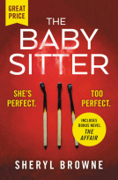 book cover for The Babysitter