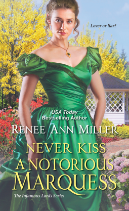 book cover for Never Kiss a Notorious Marquess