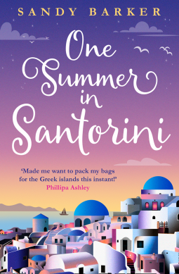 book cover for One Summer in Santorini