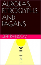 book cover for Auroras, Petroglyphs, and Pagans