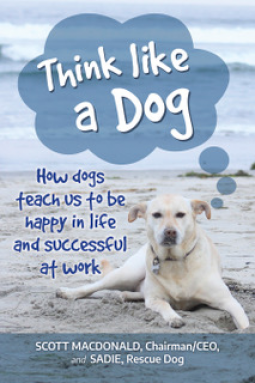 book cover for Think Like a Dog