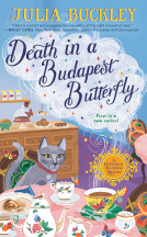 book cover for Death in a Budapest Butterfly