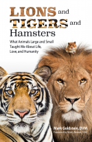 book cover for Lions and Tigers and Hamsters
