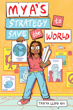 book cover for Mya's Strategy to Save the World