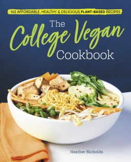 book cover for The College Vegan Cookbook