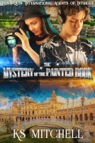 book cover for The Mystery of the Painted Book: Pen & Quin: International Agents of Intrigue