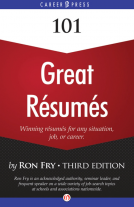 book cover for 101 Great Résumés