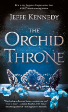 book cover for The Orchid Throne