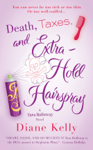 book cover for Death, Taxes, and Extra-Hold Hairspray