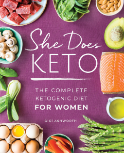 book cover for She Does Keto