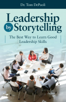 book cover for Leadership by Storytelling