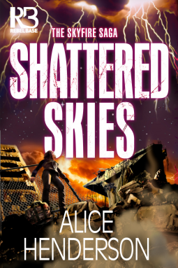book cover for Shattered Skies