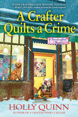 book cover for A Crafter Quilts a Crime