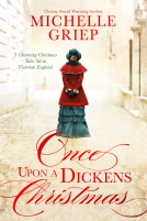 book cover for Once Upon a Dickens Christmas