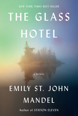 book cover for The Glass Hotel