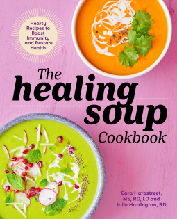 book cover for The Healing Soup Cookbook