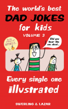 book cover for The World's Best Dad Jokes for Kids Volume 3