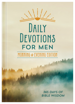 book cover for Daily Devotions for Men Morning & Evening Edition