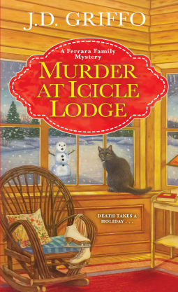 book cover for Murder at Icicle Lodge